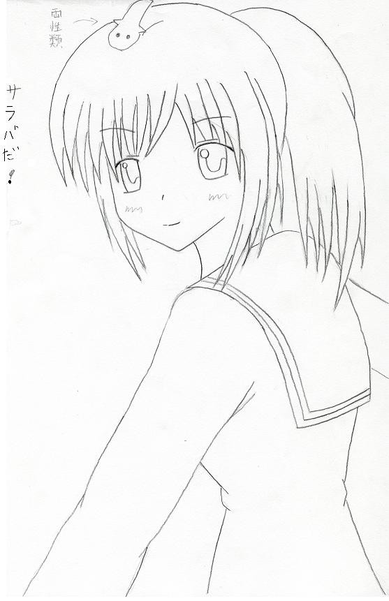 頭に何か棲んでる女子高生