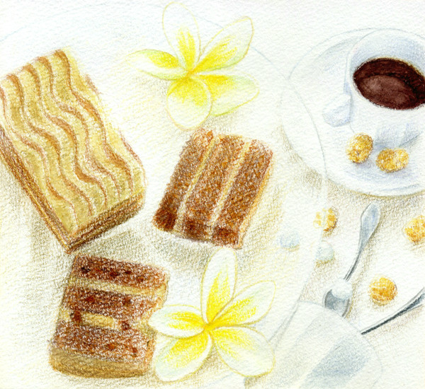 コーヒーとケーキ