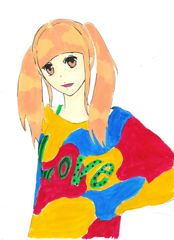 絵の具で頑張ったしるし。