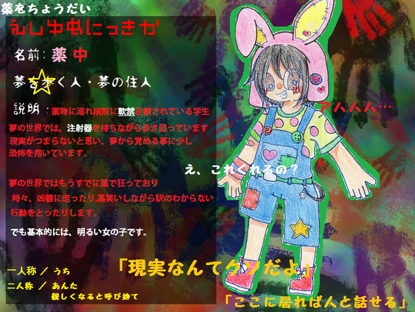 【絵師ゆ*めにっき化】薬中【キャラシ】