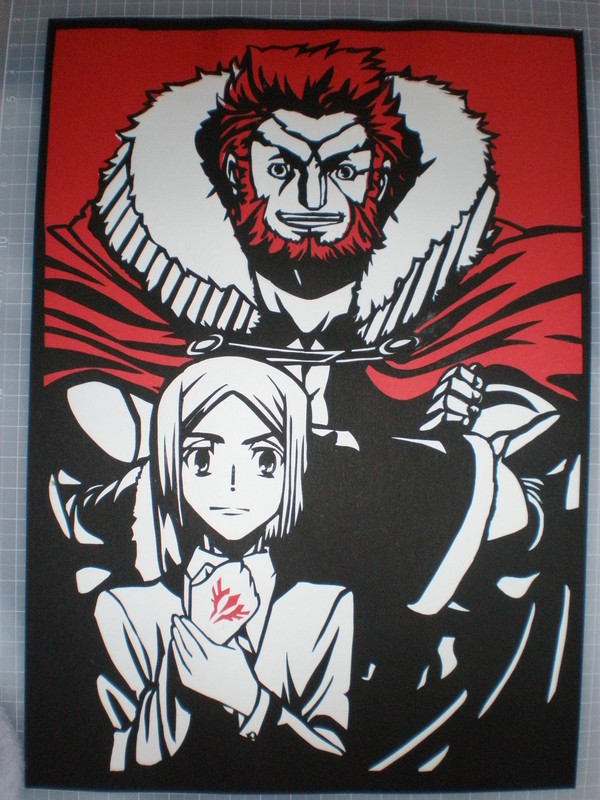 ライダー&ウェイバー【切り絵】