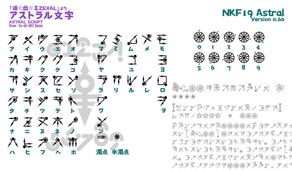 フォント「アストラル文字」 Ver 0.80