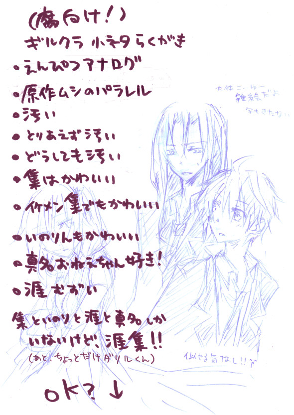 【腐向け】ギルクラ小ネタ詰め【涯集】