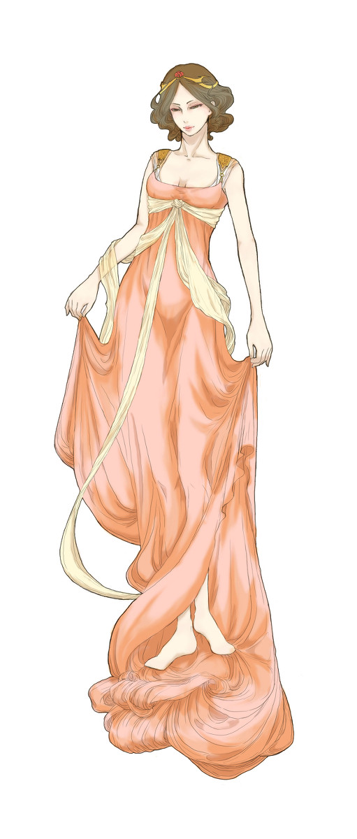 桜草の女性