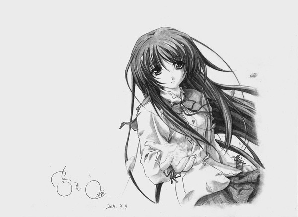 【麒】秋之回忆-陵祈CG手绘临摹