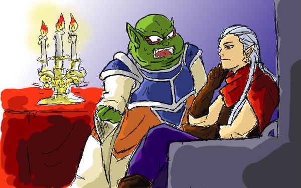 魔王と部下。