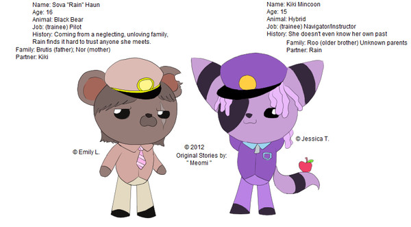 Rain and Kiki RefSheet