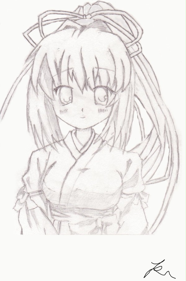 2012用年賀状[巫女服ルチア]