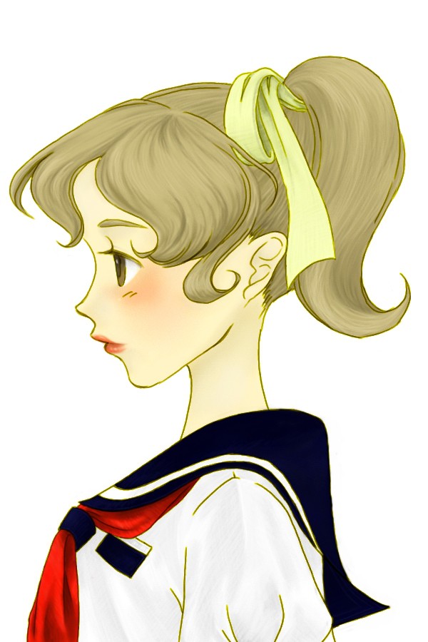ポニーテールの女の子