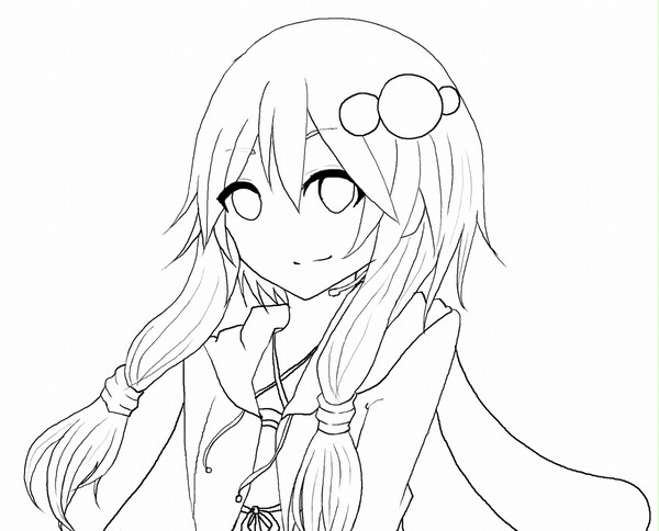 【線画】結月ゆかり(2)