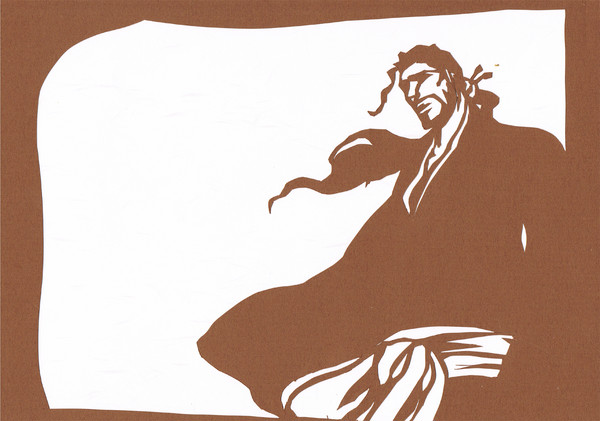 京楽春水（BLEACH)　切り絵　2011