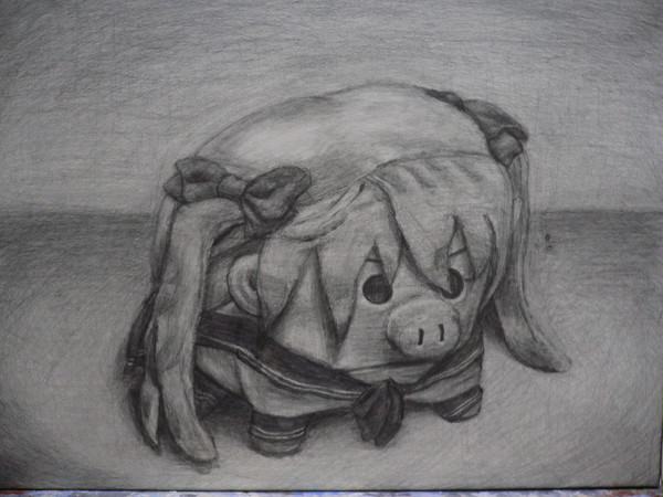 かがぶーのぬいぐるみ描いてみた