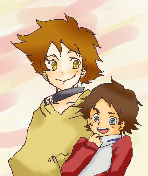 レントンとヒゲ