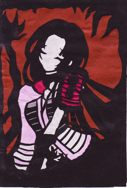 お市・切り絵