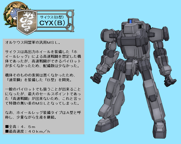 【pixiv-MSL】サイクス(B型)【同盟軍】