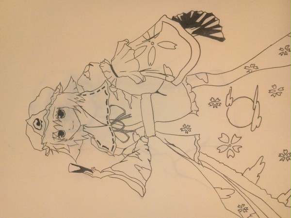 幽々子様　下書きだよー