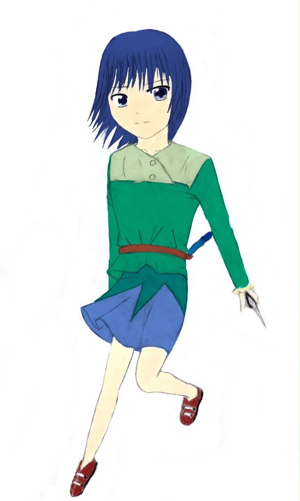 ナイフみたいなのを持ってる人