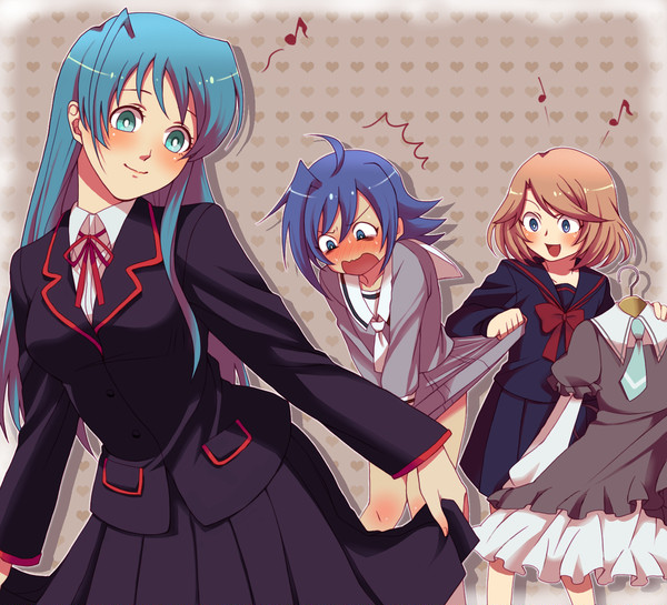 先導家の娘達を制服してやった