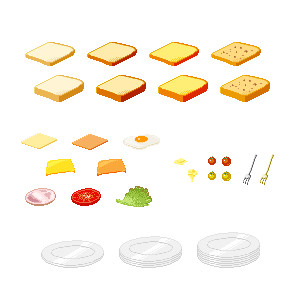 箱ドット用いろいろ乗せ素材