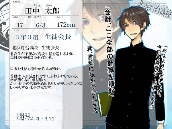 【北高】 田中太郎 【キャラシ】