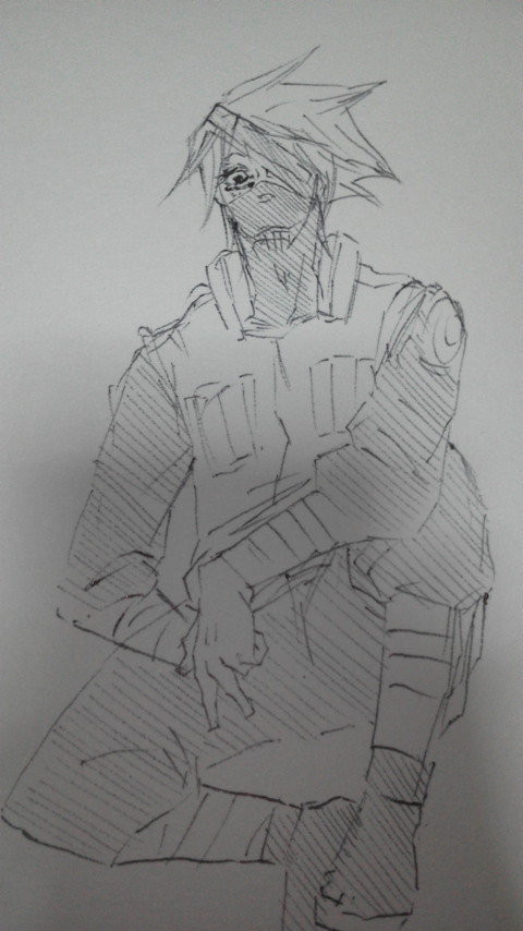 落書きカカシ