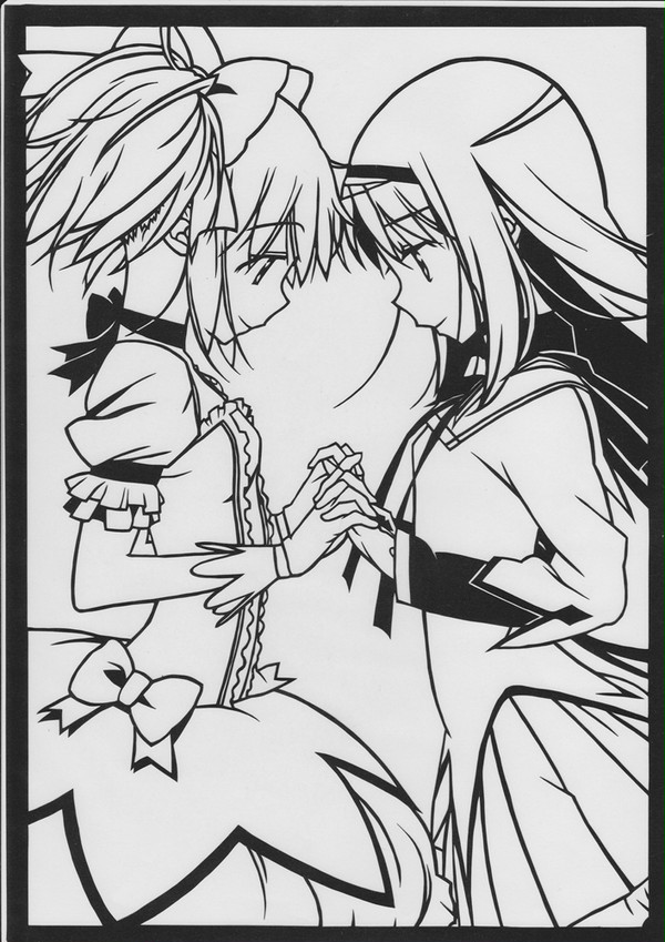 【切り絵】まどかとほむら