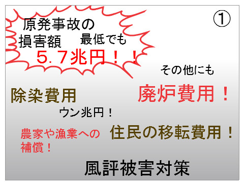 脱原発マンガ　命も金も
