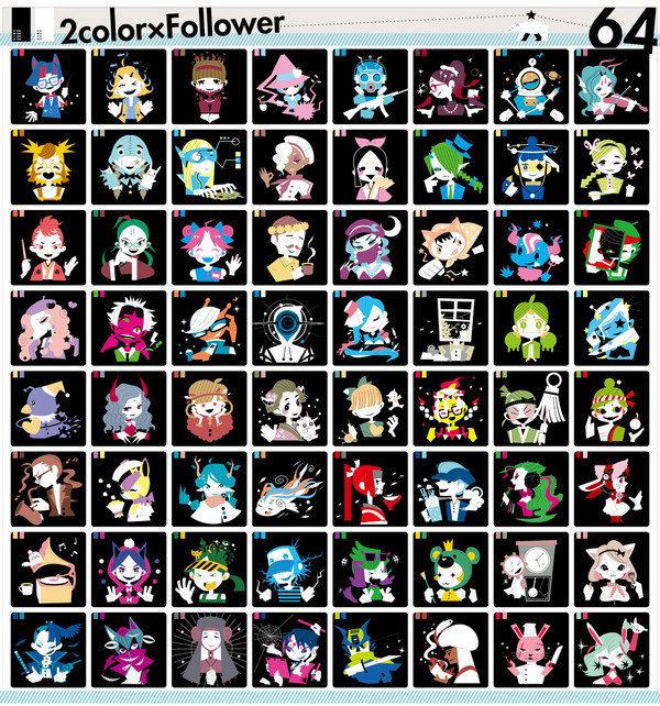2color×follower×64