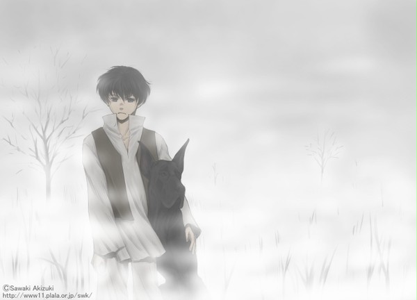 少年と犬