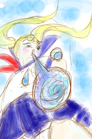ツンデレ風金髪ツインテ