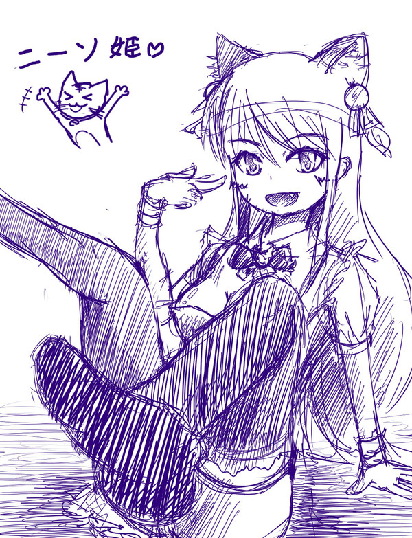 突撃!ガラスのニーソ姫!をロリっぽく描いてみた