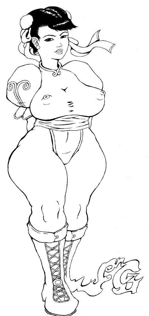 Chun-Li Lineart