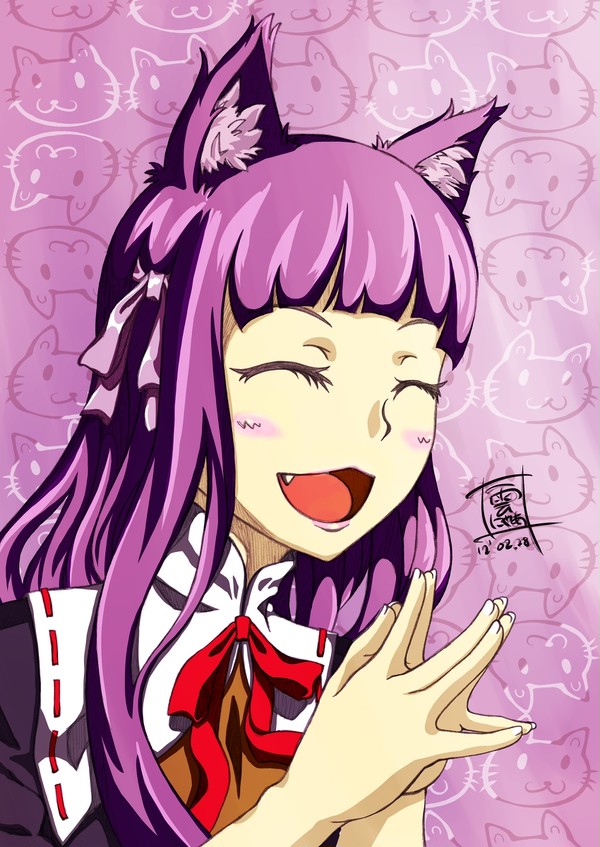 アインの笑顔(着色)