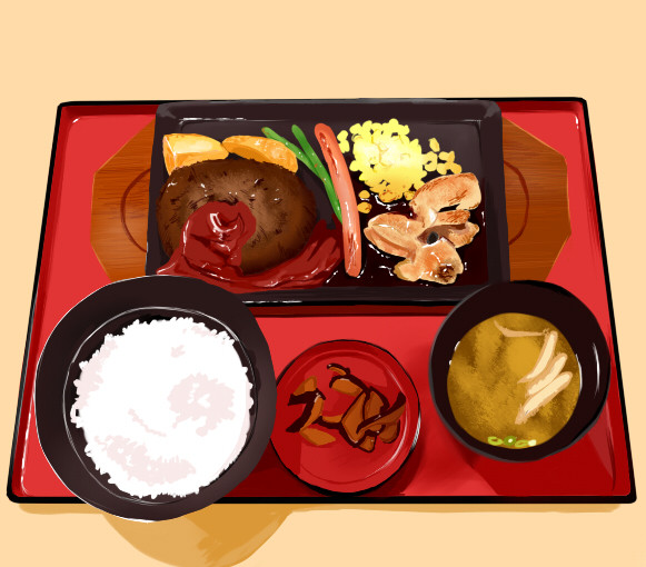ミックスグリル和食セット