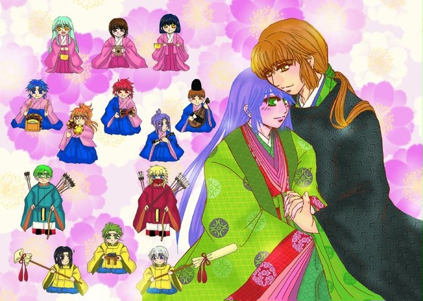 ひな祭り　弁慶×望美企画絵