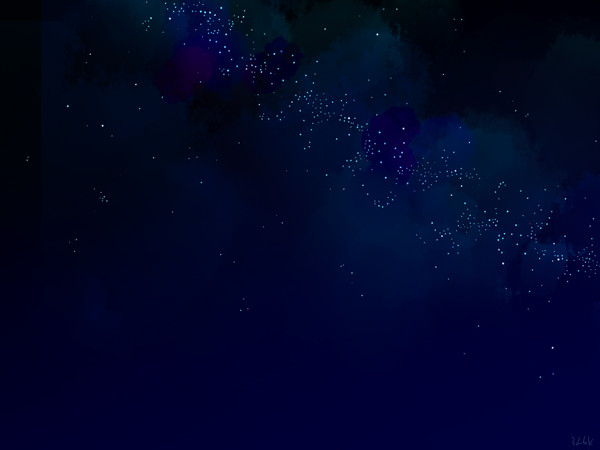 七夕夜空描いてみた