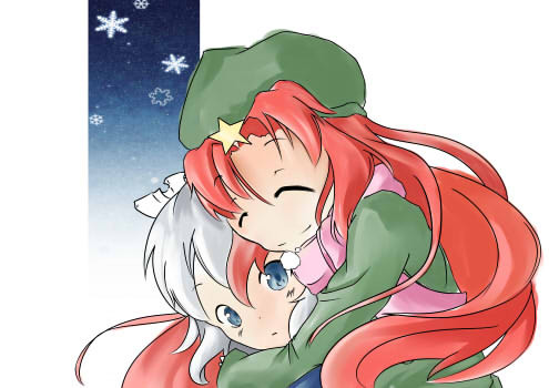 10分以内に1RTされたら美鈴と咲夜で背中から抱きつくシーンを