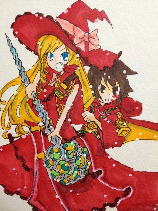 赤ドク子と赤カメ子