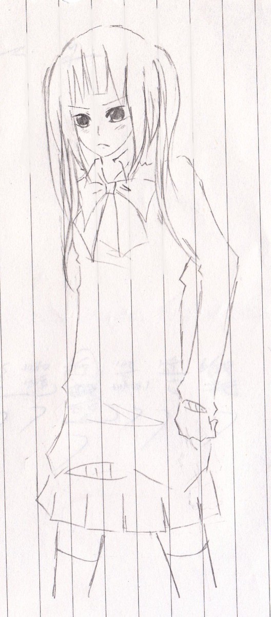 制服女