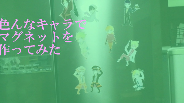 色んなキャラでマグネットを作ってみた