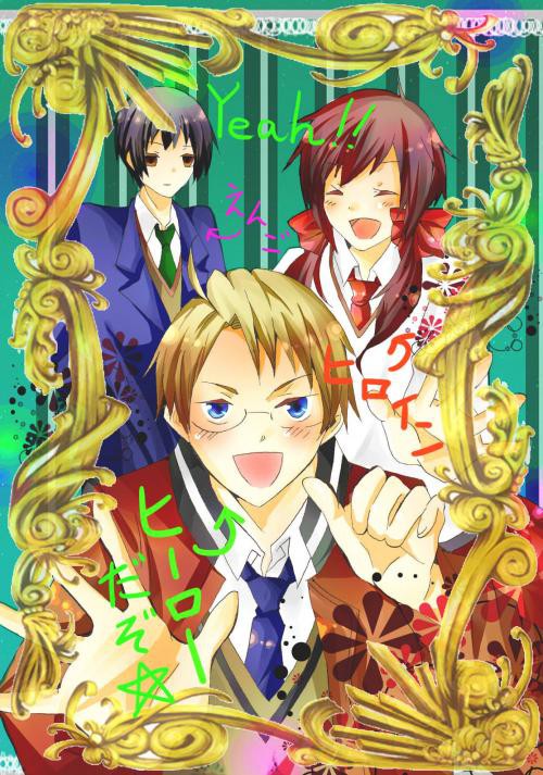 学園ヘタリアでプリクラ風
