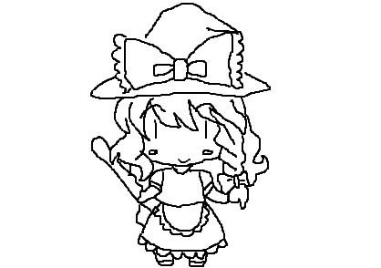 マウス絵-東方オリキャラ-きりさめ まりさ