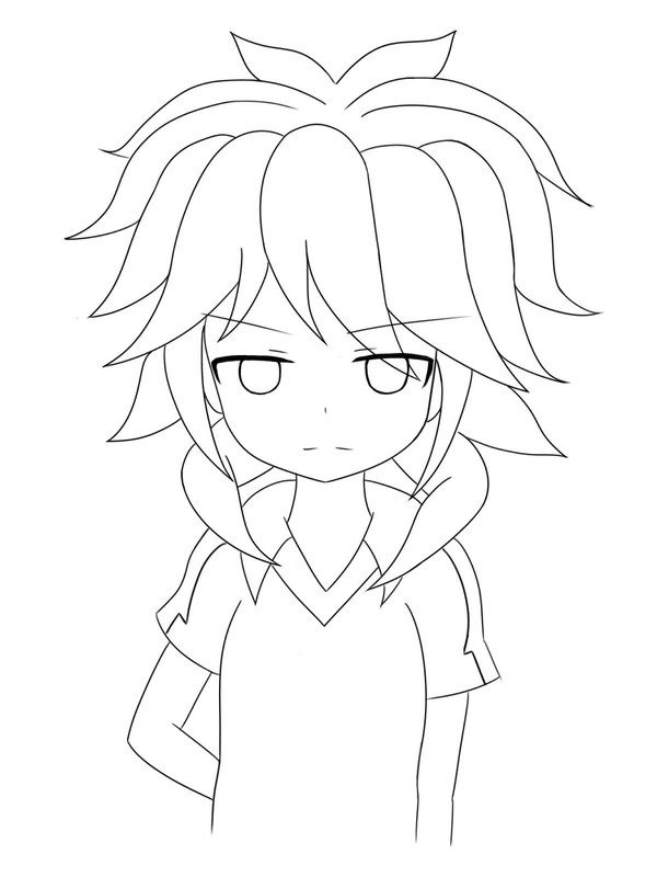 雨宮しゃん　線画