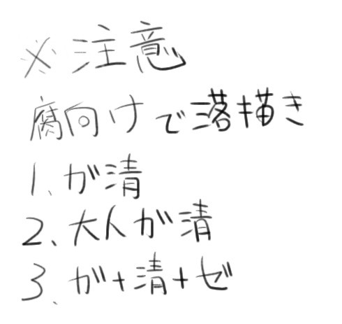 落描き