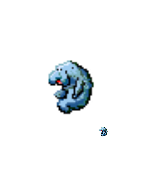 ドット絵１（マナティ）