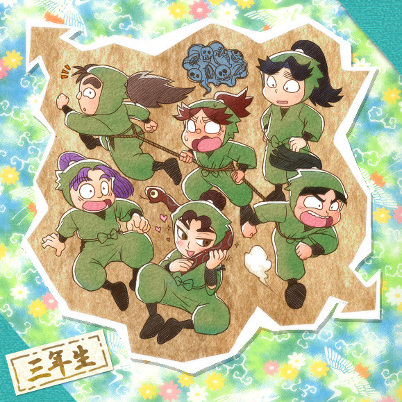 表情練習よせがき:三年生+α