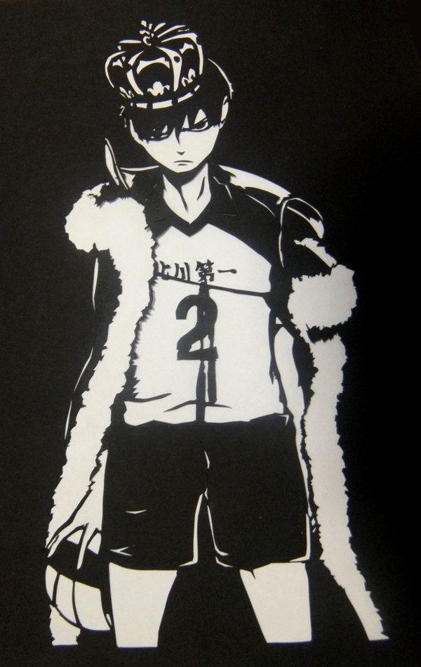 【切り絵】影山飛雄