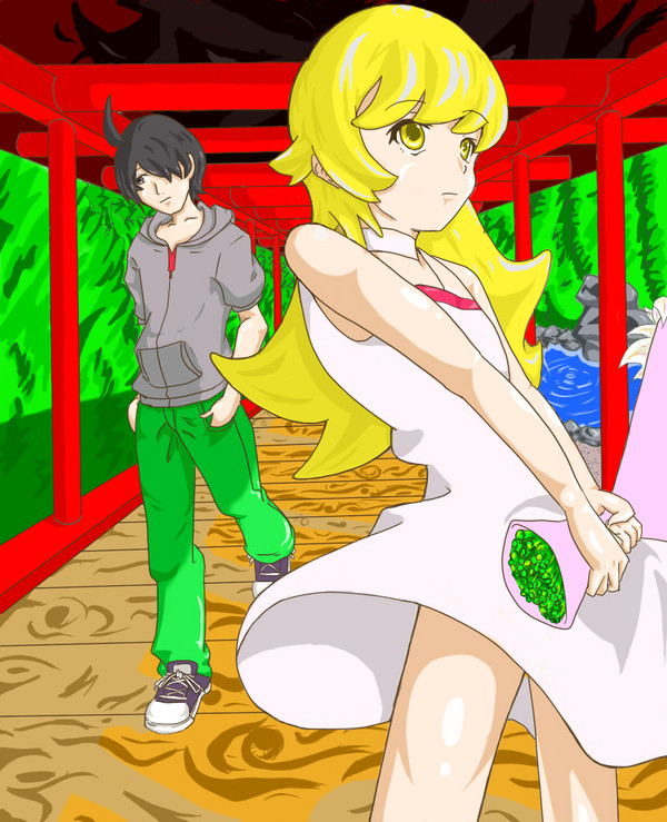 忍野忍と阿良々木暦