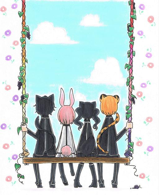 ４人で