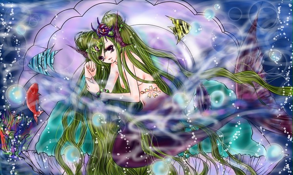 人魚彩稿